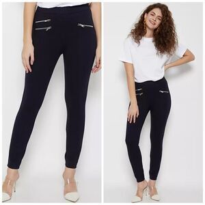Zara Black Zippered Leggings